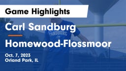 Carl Sandburg  vs Homewood-Flossmoor  Game Highlights - Oct. 7, 2023