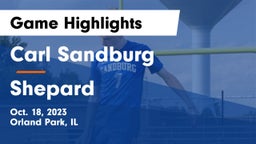 Carl Sandburg  vs Shepard Game Highlights - Oct. 18, 2023