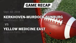 Recap: Kerkhoven-Murdock-Sunburg  vs. Yellow Medicine East  2016