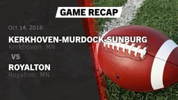Recap: Kerkhoven-Murdock-Sunburg  vs. Royalton  2016