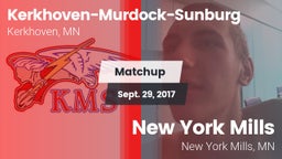 Matchup: Kerkhoven-Murdock-Su vs. New York Mills  2017
