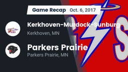 Recap: Kerkhoven-Murdock-Sunburg  vs. Parkers Prairie  2017