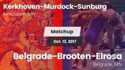Matchup: Kerkhoven-Murdock-Su vs. Belgrade-Brooten-Elrosa  2017