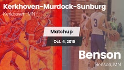 Matchup: Kerkhoven-Murdock-Su vs. Benson  2019