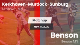 Matchup: Kerkhoven-Murdock-Su vs. Benson  2020