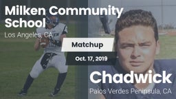 Matchup: Milken Community Sch vs. Chadwick  2019