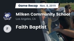 Recap: Milken Community School vs. Faith Baptist 2019