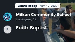 Recap: Milken Community School vs. Faith Baptist  2023