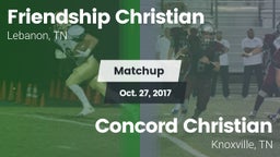 Matchup: Friendship Christian vs. Concord Christian  2017
