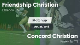 Matchup: Friendship Christian vs. Concord Christian  2018