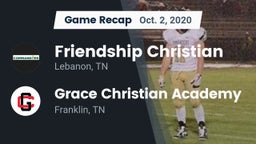 Recap: Friendship Christian  vs. Grace Christian Academy 2020