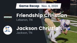 Recap: Friendship Christian  vs. Jackson Christian  2020