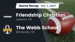 Recap: Friendship Christian  vs. The Webb School 2021