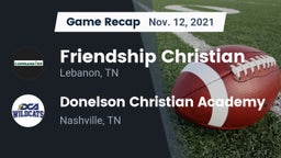 Recap: Friendship Christian  vs. Donelson Christian Academy  2021