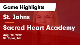 St. Johns  vs Sacred Heart Academy Game Highlights - Aug. 20, 2022