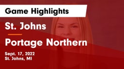 St. Johns  vs Portage Northern Game Highlights - Sept. 17, 2022
