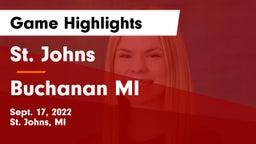 St. Johns  vs Buchanan MI Game Highlights - Sept. 17, 2022