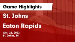 St. Johns  vs Eaton Rapids  Game Highlights - Oct. 22, 2022