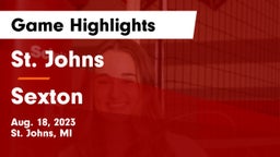 St. Johns  vs Sexton Game Highlights - Aug. 18, 2023