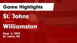 St. Johns  vs Williamston  Game Highlights - Sept. 6, 2023