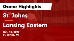 St. Johns  vs Lansing Eastern  Game Highlights - Oct. 18, 2023