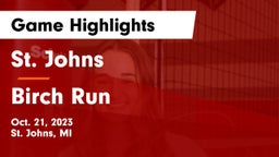 St. Johns  vs Birch Run  Game Highlights - Oct. 21, 2023