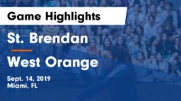 St. Brendan  vs West Orange Game Highlights - Sept. 14, 2019