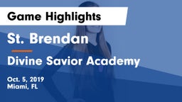 St. Brendan  vs Divine Savior Academy Game Highlights - Oct. 5, 2019