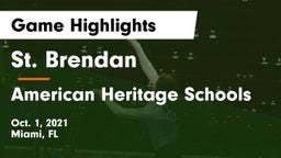 St. Brendan  vs American Heritage Schools Game Highlights - Oct. 1, 2021