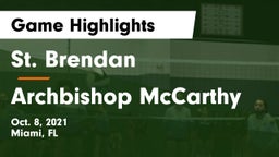 St. Brendan  vs Archbishop McCarthy  Game Highlights - Oct. 8, 2021