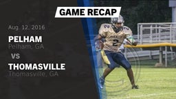 Recap: Pelham  vs. Thomasville  2016