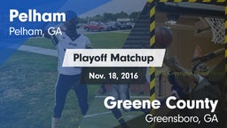 Matchup: Pelham vs. Greene County  2016