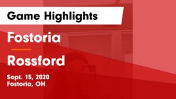 Fostoria  vs Rossford  Game Highlights - Sept. 15, 2020