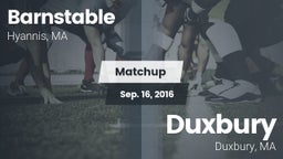 Matchup: Barnstable vs. Duxbury  2016