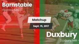 Matchup: Barnstable vs. Duxbury  2017
