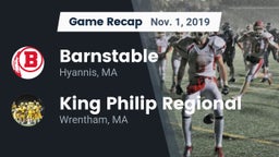 Recap: Barnstable  vs. King Philip Regional  2019