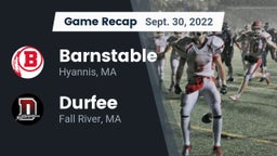 Recap: Barnstable  vs. Durfee  2022