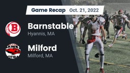 Recap: Barnstable  vs. Milford  2022