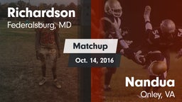 Matchup: Richardson vs. Nandua  2016