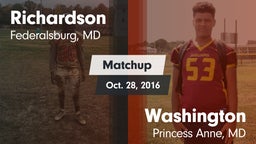 Matchup: Richardson vs. Washington  2016