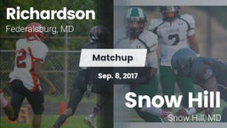 Matchup: Richardson vs. Snow Hill  2017