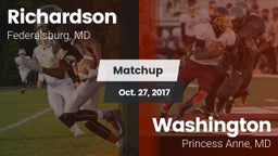 Matchup: Richardson vs. Washington  2017