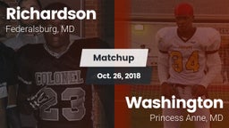 Matchup: Richardson vs. Washington  2018