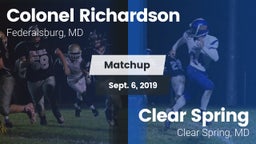 Matchup: Richardson vs. Clear Spring  2019