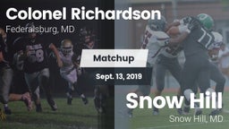 Matchup: Richardson vs. Snow Hill  2019