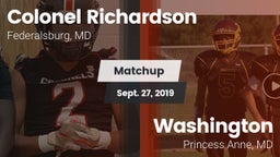 Matchup: Richardson vs. Washington  2019