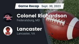 Recap: Colonel Richardson  vs. Lancaster  2023