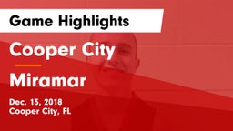 Cooper City  vs Miramar  Game Highlights - Dec. 13, 2018