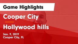 Cooper City  vs Hollywood hills Game Highlights - Jan. 9, 2019