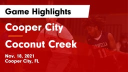 Cooper City  vs Coconut Creek  Game Highlights - Nov. 18, 2021